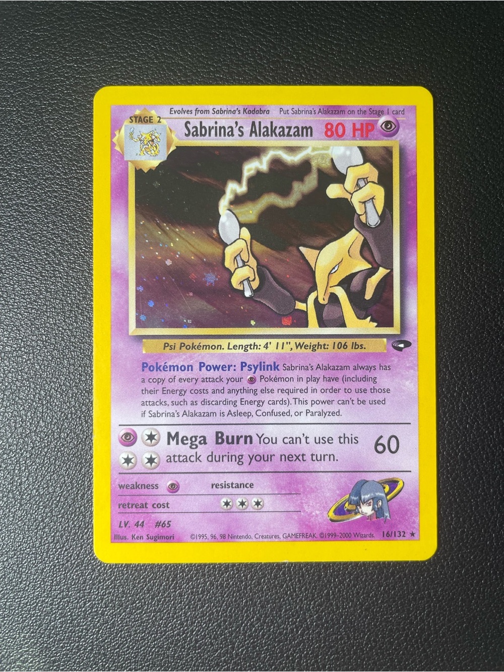 Sabrina's Alakazam #16/132/Pokemon Gym Challenge
